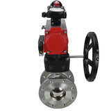 Stainless steel ball valve Elephant kchmfp-elephant-sa-hdm-4m310-110/220v-apl-210n, body material - stainless steel AISI 316, ball material - stainless steel AISI 316, seal - PTFE, pneumatic actuator operated