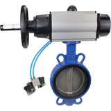 Water Butterfly Valve Elephant WBV1132N-2W-Fb body material - Cast iron GG25/EN-GJL-250, disk material - Stainless steel AISI 316L/1.4404, seal - NBR with pneumatic actuator double acting PA-DA-105-1, pneumatic distributor 4V320-08 220V