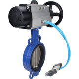 Water Butterfly Valve Elephant WBV1132N-2W-Fb body material - Cast iron GG25/EN-GJL-250, disk material - Stainless steel AISI 316L/1.4404, seal - NBR with pneumatic actuator double acting PA-DA-105-1, pneumatic distributor 4V320-08 220V