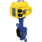 Water Butterfly Valve Elephant ggg50-316l-epdm-elephant-380, body material - cast iron GGG50, disk material - stainless steel AISI 316L, seal - EPDM, electric actuator operated