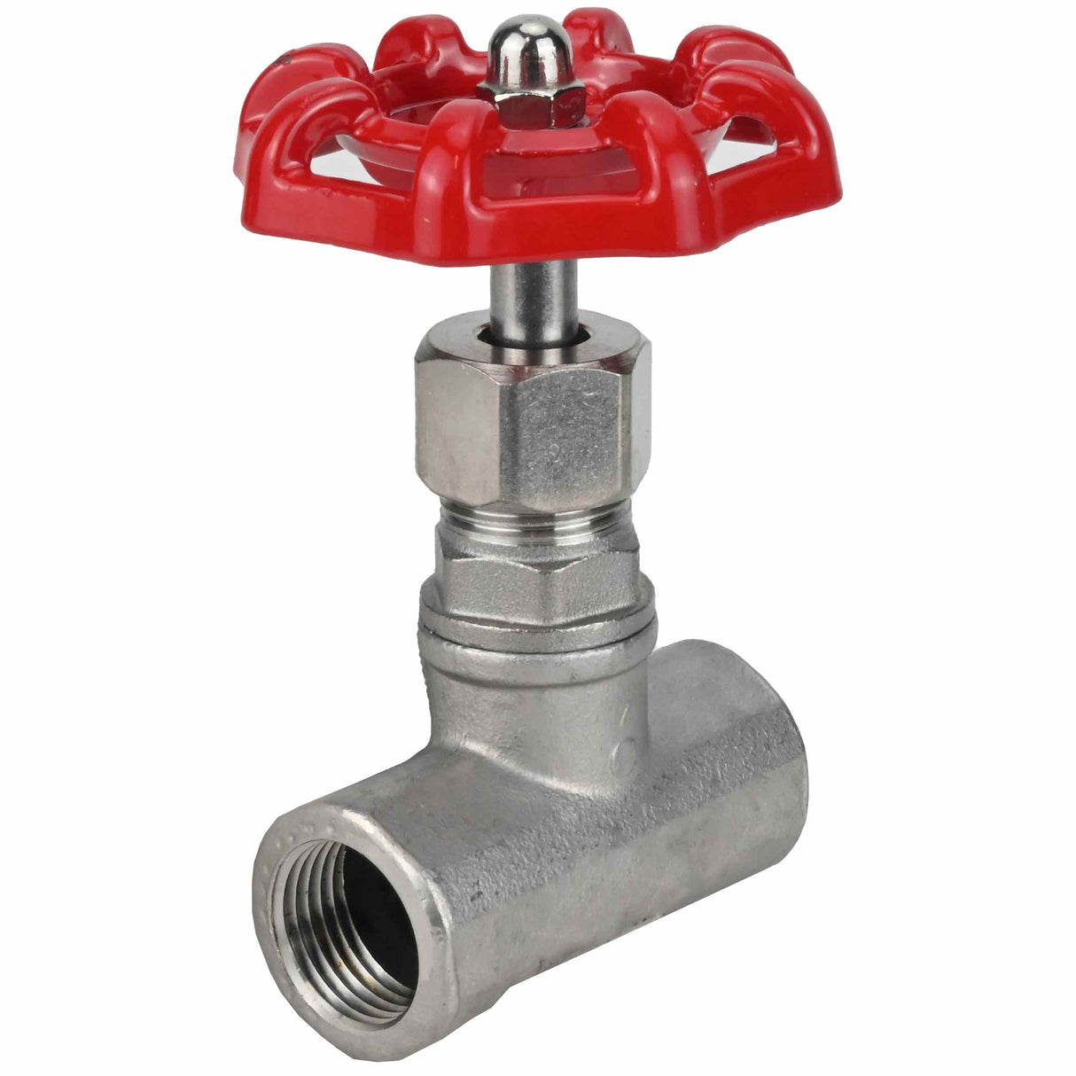 Stop Valve Elephant VSO3131P-1W-T-S, body material - stainless steel AISI 304, disk material - stainless steel, seal - PTFE, threaded