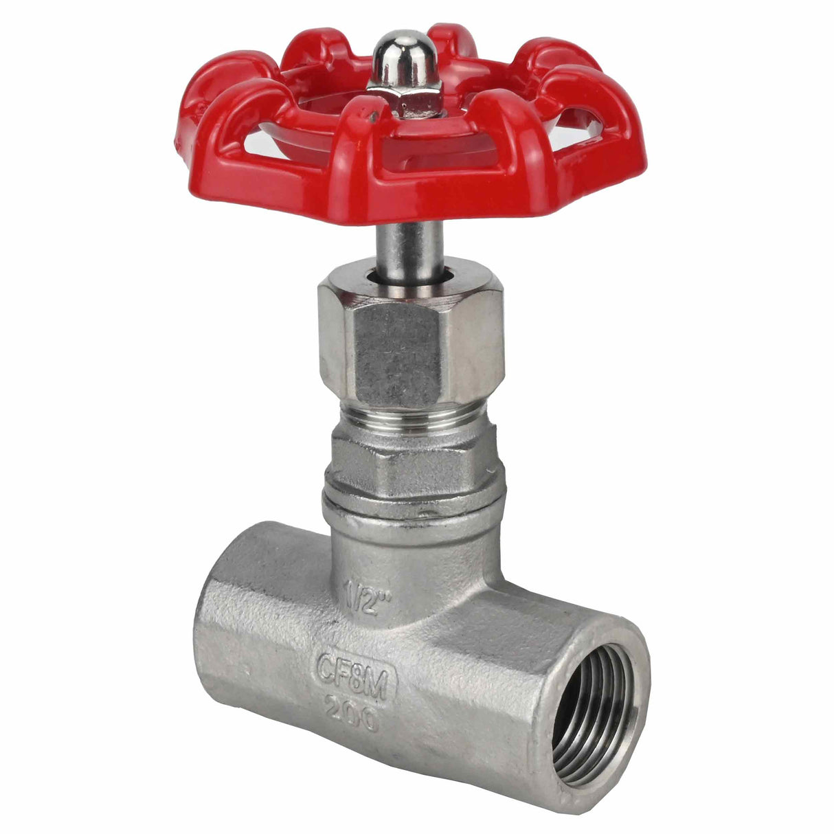 Stop Valve Elephant VSO3131P-1W-T-S, body material - stainless steel AISI 304, disk material - stainless steel, seal - PTFE, threaded