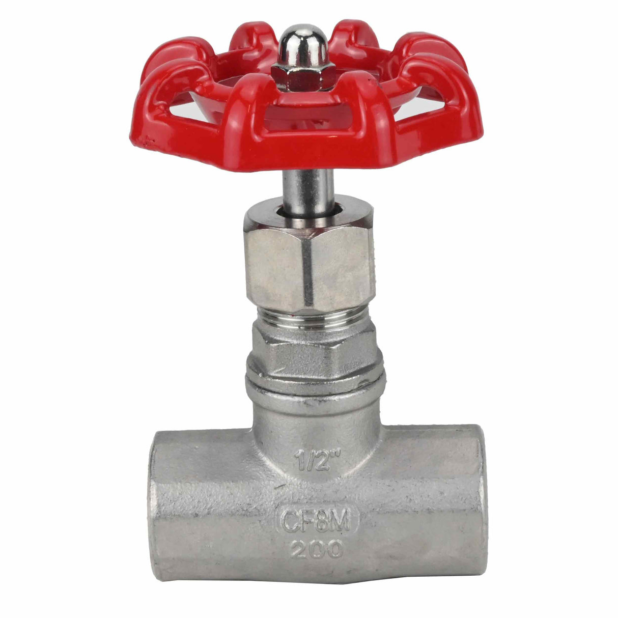 Stop Valve Elephant VSO3131P-1W-T-S, body material - stainless steel AISI 304, disk material - stainless steel, seal - PTFE, threaded