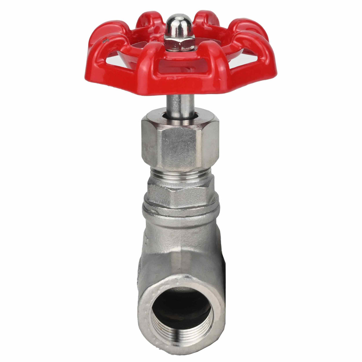 Stop Valve Elephant VSO3131P-1W-T-S, body material - stainless steel AISI 304, disk material - stainless steel, seal - PTFE, threaded