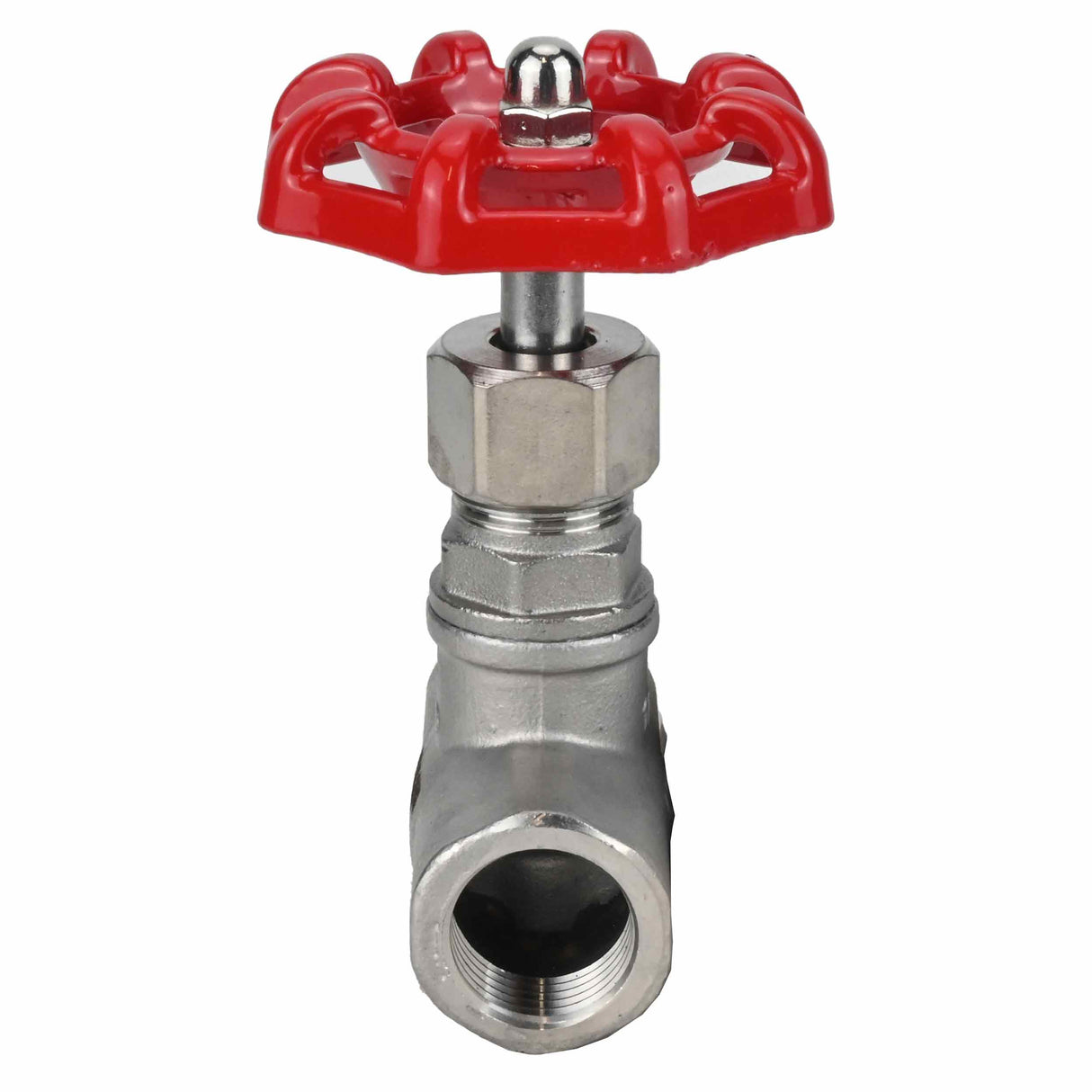 Stop Valve Elephant VSO3131P-1W-T-S, body material - stainless steel AISI 304, disk material - stainless steel, seal - PTFE, threaded