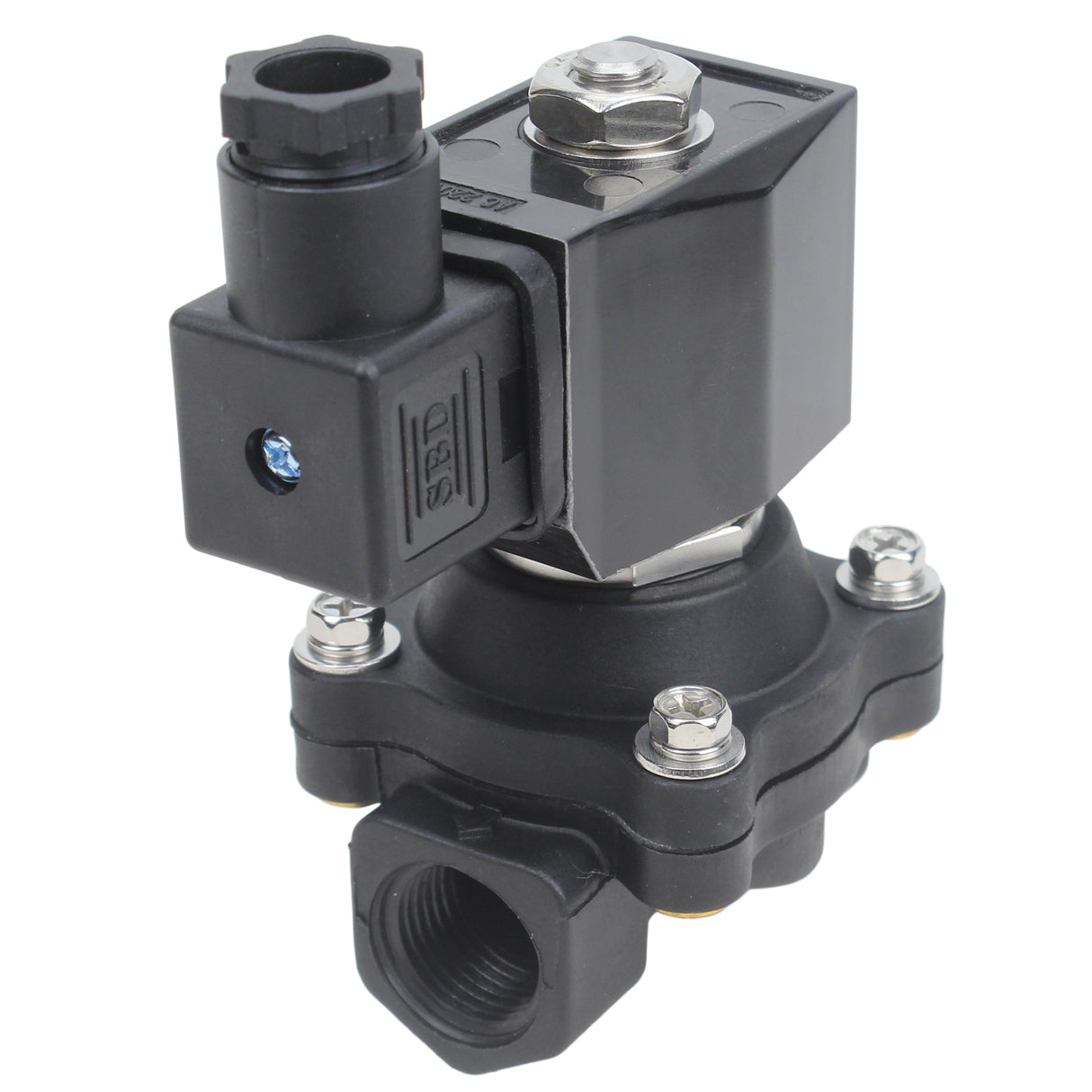 Two way normally closed direct acting electric solenoid valve Elephant VS2W-503N-NC G NBR 220V, body material - polyamide PA66, seal - NBR