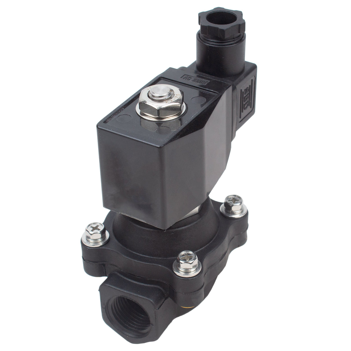 Two way normally closed direct acting electric solenoid valve Elephant VS2W-503N-NC G NBR 220V, body material - polyamide PA66, seal - NBR