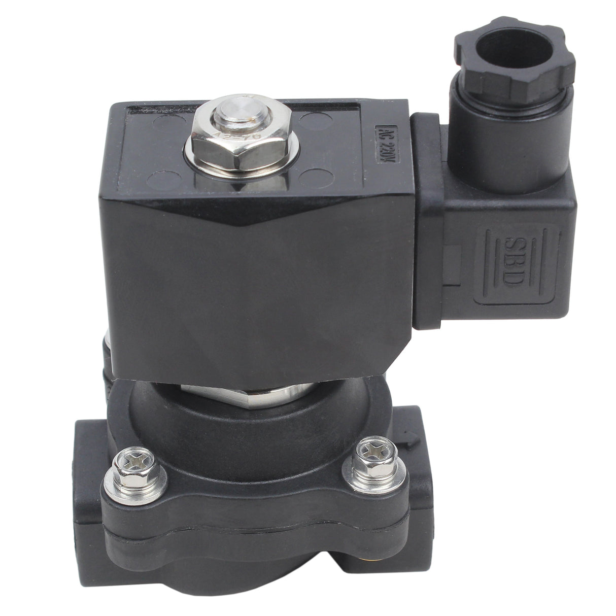 Two way normally closed direct acting electric solenoid valve Elephant VS2W-503N-NC G NBR 220V, body material - polyamide PA66, seal - NBR