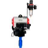 Water Butterfly Valve Elephant al-316l-epdm-elephant-da-4m310-110/220-hdm-afc2000, body material - aluminium alloy, disk material - stainless steel AISI 316L, seal - EPDM, pneumatic actuator operated