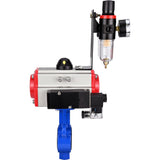 Water Butterfly Valve Elephant al-316l-epdm-elephant-sa-4m310-110/220-afc2000, body material - aluminium alloy, disk material - stainless steel AISI 316L, seal - EPDM, pneumatic actuator operated