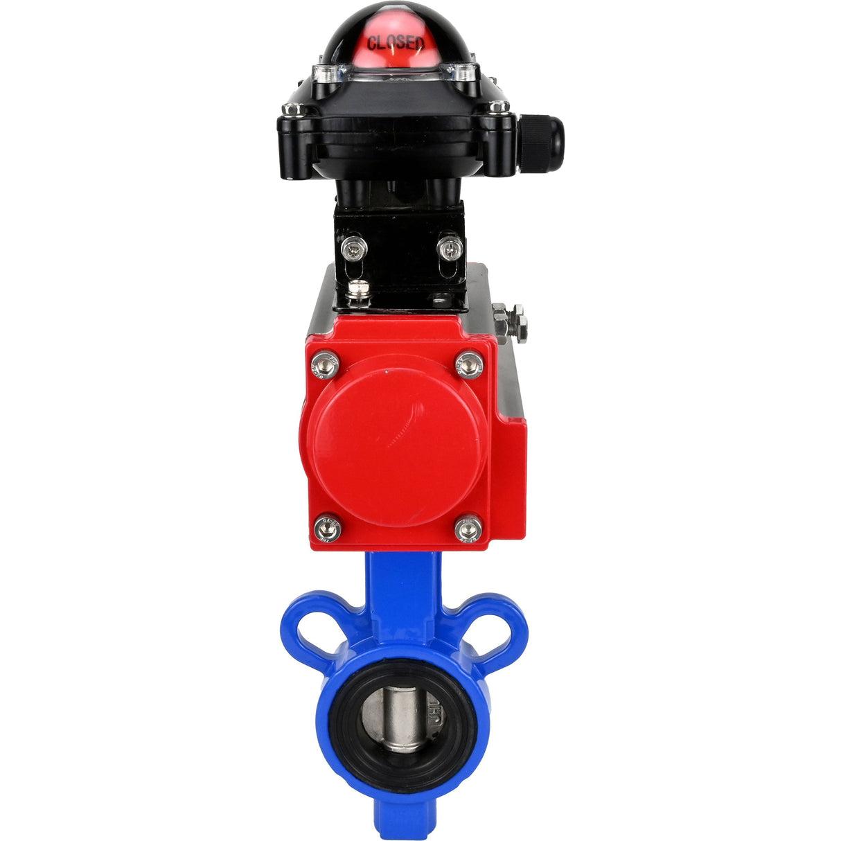 Water Butterfly Valve Elephant al-316l-epdm-elephant-da-apl210n, body material - aluminium alloy, disk material - stainless steel AISI 316L, seal - EPDM, pneumatic actuator operated