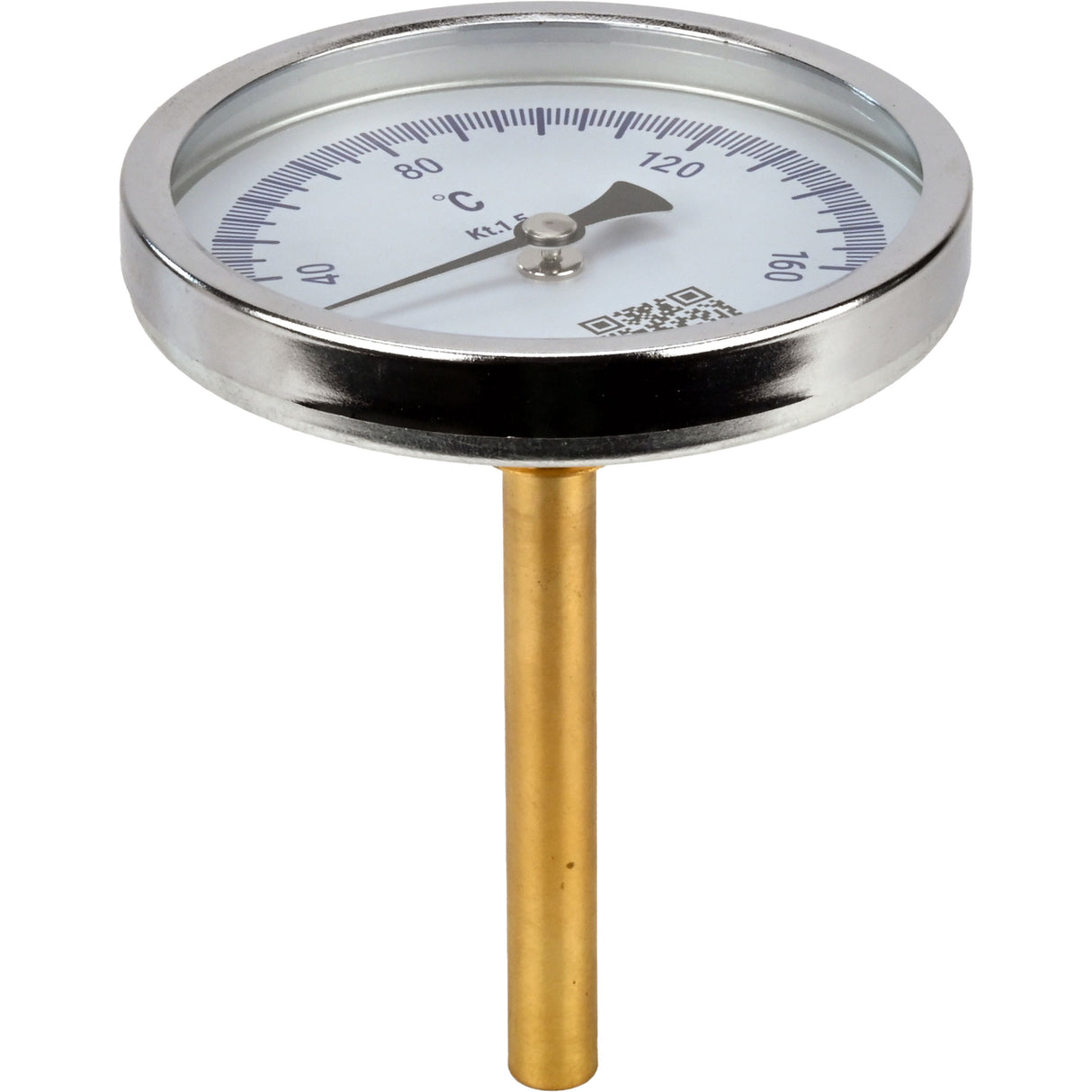 Bimetallic axial thermometers Elephant TB-311-A1.5 PN10-24, stainless steel, length of immersion part 46-200mm, accuracy class - 1.5