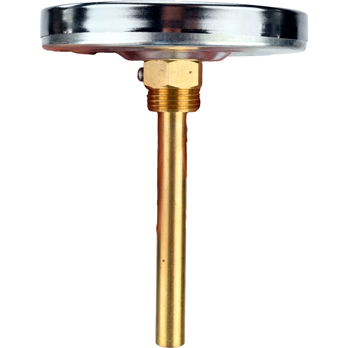 Bimetallic axial thermometers Elephant TB-311-A1.5 PN10-24, stainless steel, length of immersion part 46-200mm, accuracy class - 1.5