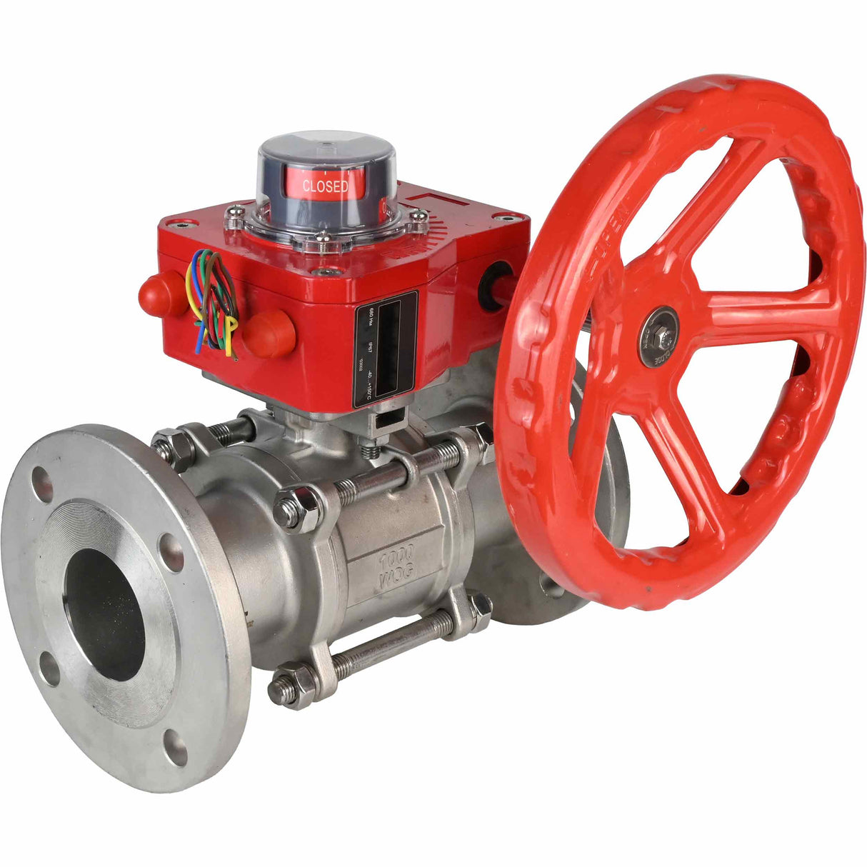 Stainless steel ball valve Elephant ksfpt-316-180-hgbf, body material - stainless steel AISI 316, ball material - stainless steel AISI 316, seal - PTFE, handle operated