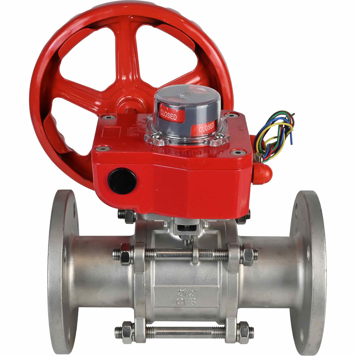 Stainless steel ball valve Elephant ksfpt-316-180-hgbf, body material - stainless steel AISI 316, ball material - stainless steel AISI 316, seal - PTFE, handle operated