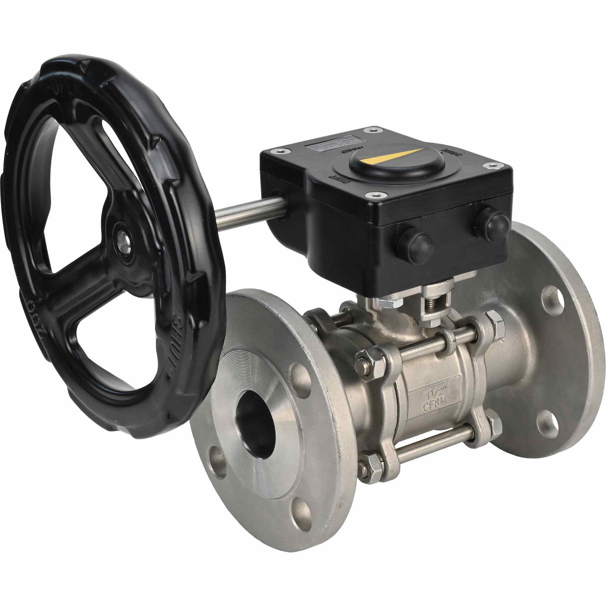 Stainless steel ball valve Elephant ksfpt-316-180-ham, body material - stainless steel AISI 316, ball material - stainless steel AISI 316, seal - PTFE, handle operated