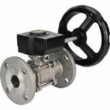 Stainless steel ball valve Elephant ksfpt-316-180-ham, body material - stainless steel AISI 316, ball material - stainless steel AISI 316, seal - PTFE, handle operated