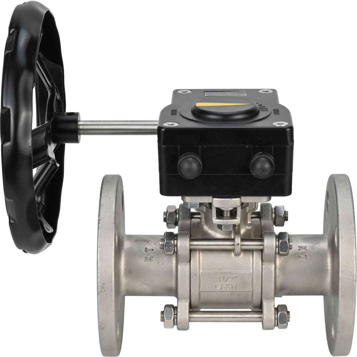 Stainless steel ball valve Elephant ksfpt-316-180-ham, body material - stainless steel AISI 316, ball material - stainless steel AISI 316, seal - PTFE, handle operated