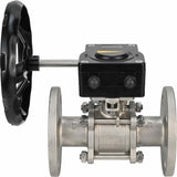 Stainless steel ball valve Elephant ksfpt-316-180-ham, body material - stainless steel AISI 316, ball material - stainless steel AISI 316, seal - PTFE, handle operated