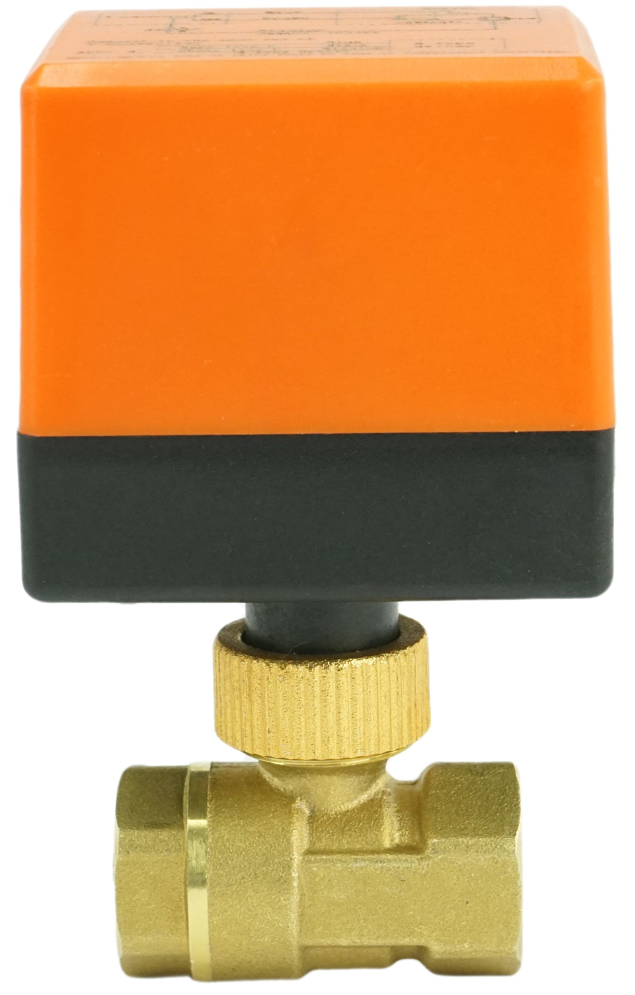 Brass ball valve Threaded NPT/BSP standard port Elephant RP.BRASS.120.MM 16 bar with electric actuated 24VDC without limit switches
