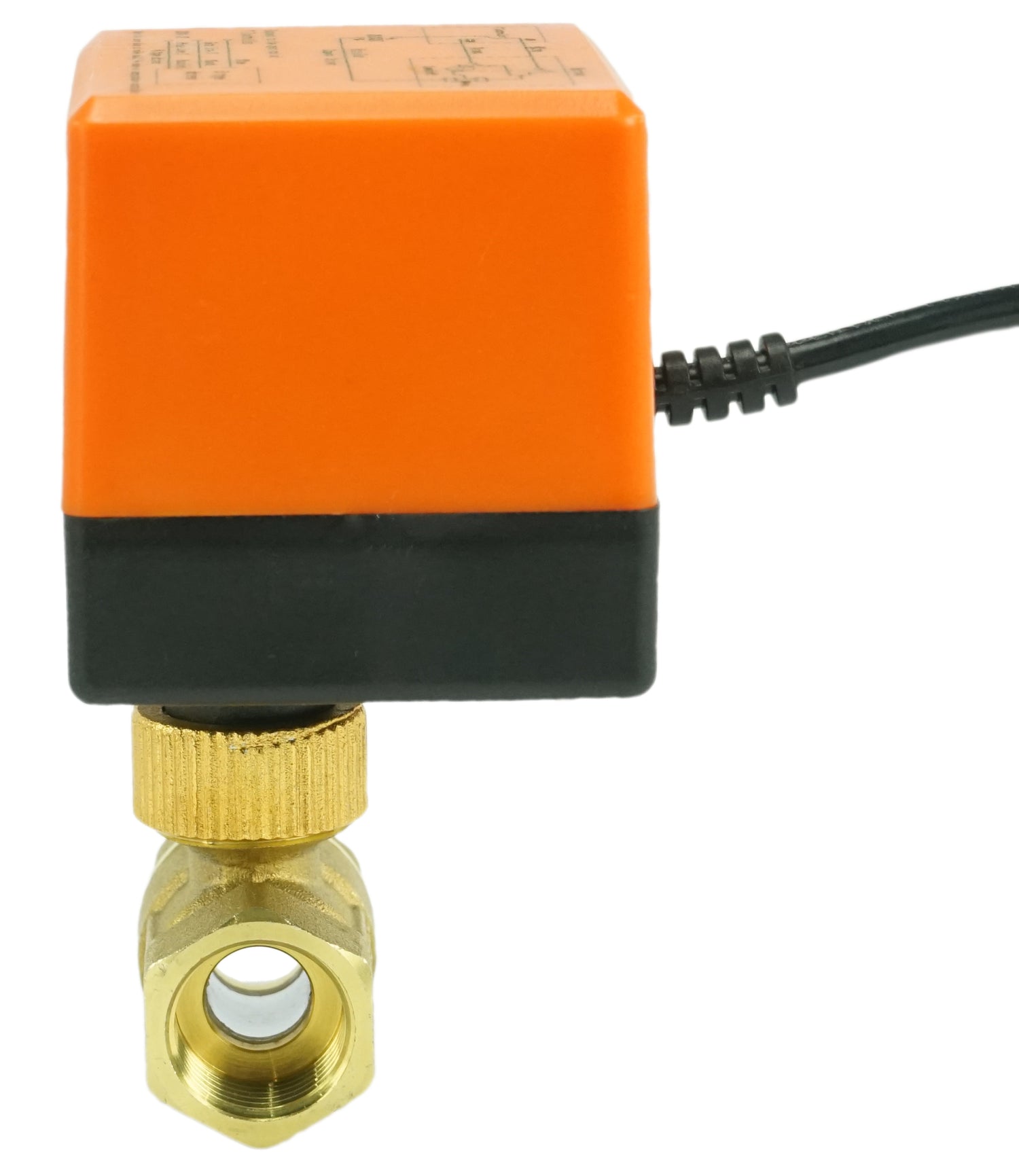 Brass ball valve Threaded NPT/BSP standard port Elephant RP.BRASS.120.MM 16 bar with electric actuated 24VDC without limit switches