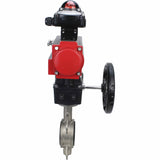 Water Butterfly Valve Elephant 316l-viton-da-apl210n-hdm, body material - stainless steel AISI 316L, disk material - stainless steel AISI 316L, seal - VITON, pneumatic actuator operated