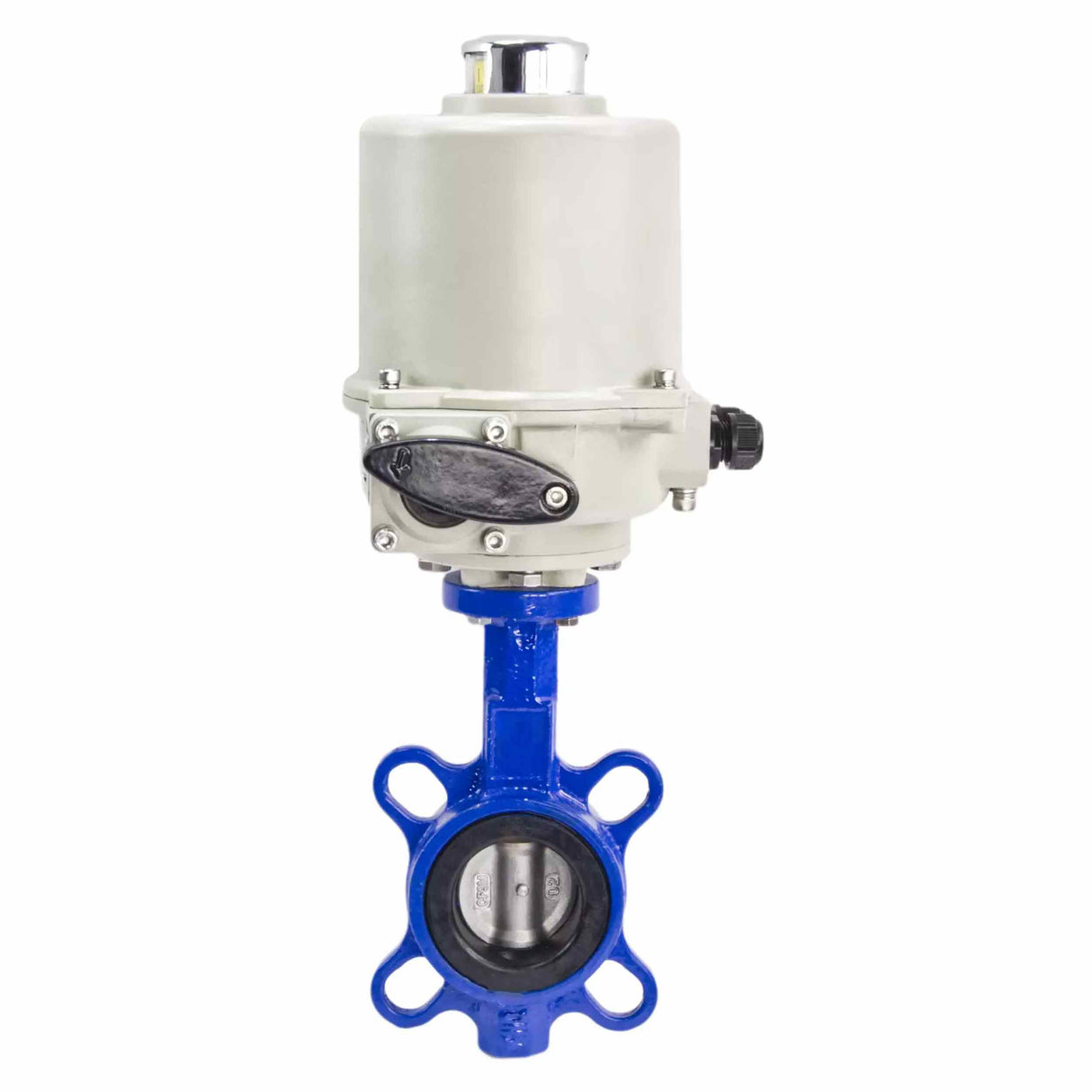 Water butterfly valve Elephant GGG50-GGG40-EPDM body material - cast iron GGG50, disk material - cast iron GGG40, seal - EPDM with electric actuator GZ-OF 380V