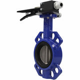 Water Butterfly Valve Elephant WCB-316L-VITON body material - Carbon steel WCB, disk material - Stainless steel aisi 316l, seal - Viton with handle, two limit switches LS-103 250V and a bracket for mounting limit switches