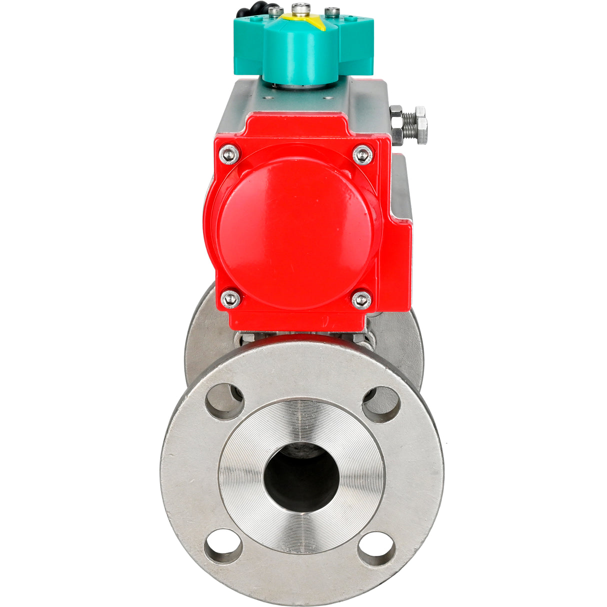 Ball valves Elephant BV3131P(3pc)-FP-F-ISO-H DN15-100 16/40 bar full-bore three-piece, flanged, 304 stainless steel, seal - PTFE, with pneumatic actuator PA-SA and ALS200D magnetic switch