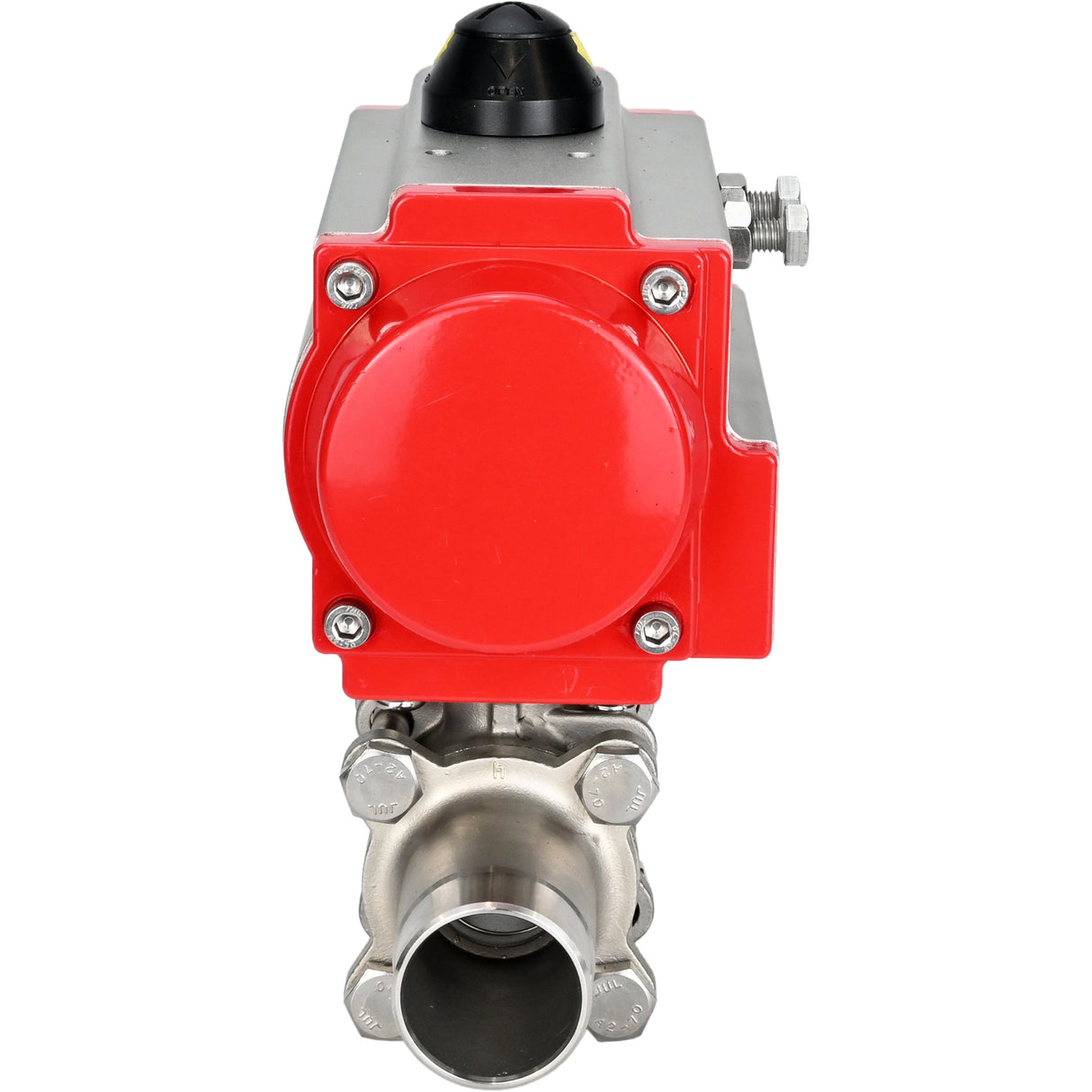 Ball valves Elephant BV3131P(3pc)-FP-W-ISO-H LONG DN10-150 full bore, body - stainless steel 304, welding, with pneumatic actuator Elephant PA-SA