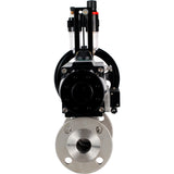 Ball valves Elephant BV3232P(3pc)-FP-F-ISO-H DN65-100 25/40 bar flanged with ISO flange, body - 316 stainless steel, full bore, seal - PTFE, with pneumatic drive PA-DA-105-1, pneumatic distributor 4M310-08 220V, ATU AFC2000