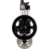 Ball valves Elephant BV3232P(3pc)-FP-F-ISO-H DN65-100 25/40 bar flanged with ISO flange, body - 316 stainless steel, full bore, seal - PTFE, with pneumatic drive PA-DA-105-1, pneumatic distributor 4M310-08 220V, ATU AFC2000