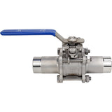 Ball valves Elephant BV3131P(3pc)-FP-W-H stainless steel SS304, full bore, three-piece, seal - PTFE, welded, with handle