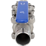 Ball valves Elephant BV3131P(3pc)-FP-W-H stainless steel SS304, full bore, three-piece, seal - PTFE, welded, with handle