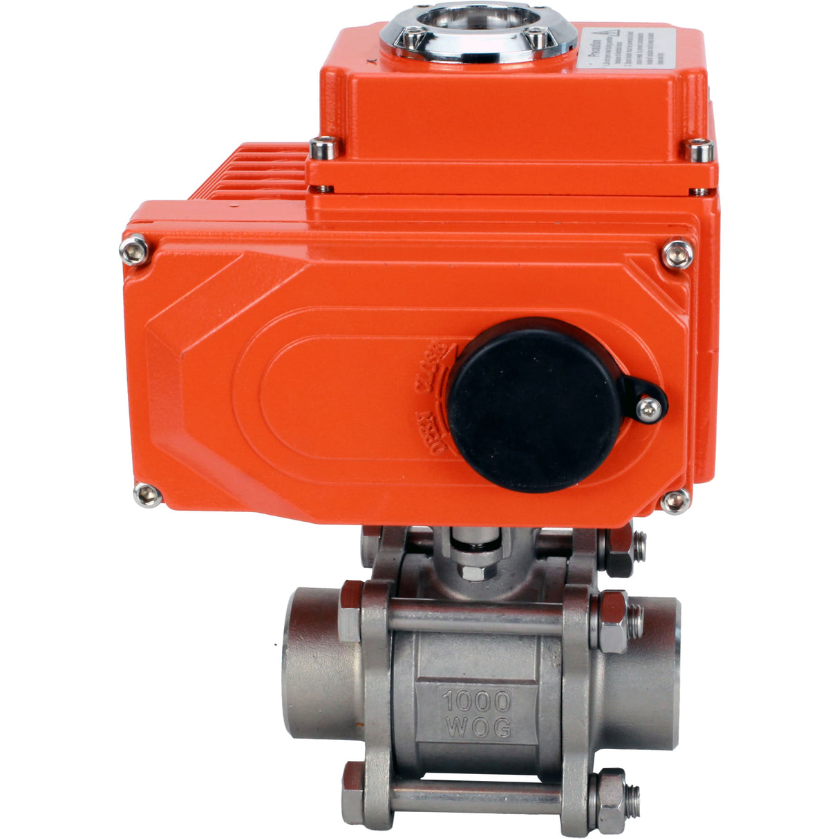 Ball valves Elephant BV3232P(3pc)-FP-W-ISO-H full bore, welded, body - stainless steel SS316, seal - PTFE, with 1/4-turn electric drive QT-N-020EM-O1-380VAC-U1 380V HARK