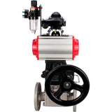 Ball valves Elephant BV3232P(4pc)-FP-3WL-F-ISO-H 16 bar full bore, flanged, body - stainless steel SS316, ISO flange F03/F04-F10/F12, square 9x9-19x19, s Mon/drive PA-DA, mon/distribution 4M310-08 220V, LSU APL-210N, Doubler MON3-700-T38-ISO and ATU A