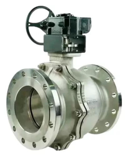 Ball valves Elephant BV3232P(2pc)-FP-F-ISO-R full bore flanged, body - stainless steel 316, gearbox control