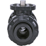 Ball valves Elephant BV4242E-FP-GRM-ISO, body material - UPVC, ball material - UPVC, seal - EPDM, with ISO flange and bare square stem