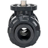 Ball valves Elephant BV4242E-FP-GRM-ISO, body material - UPVC, ball material - UPVC, seal - EPDM, with ISO flange and bare square stem