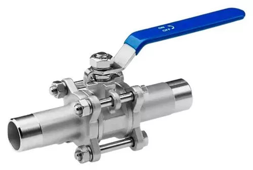 Ball valves Elephant BV3232P(3pc)-FP-W-H stainless steel SS316, full bore, three-piece, seal - PTFE, welded, with handle (Copy)