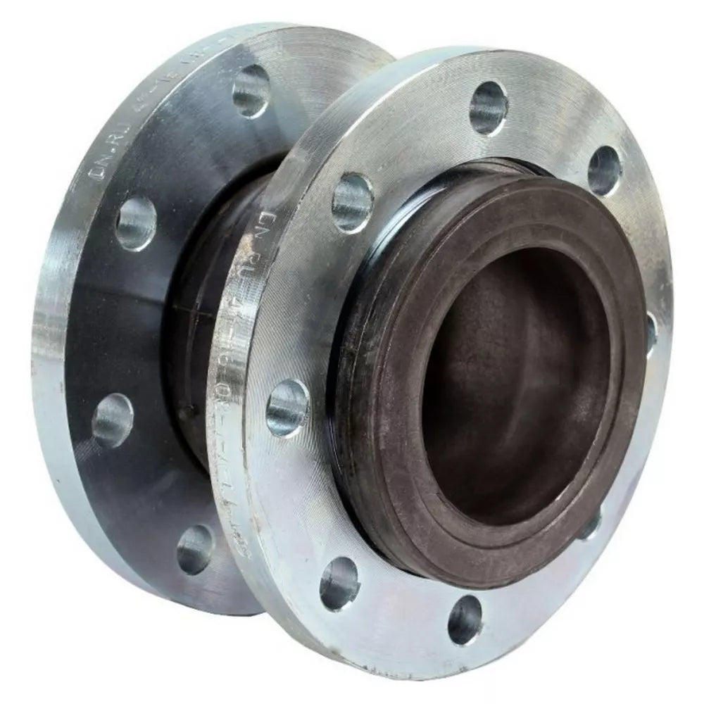 Rubber compensator Elephant CR-E25-F PN10, rubber insert (body) - EPDM, connection type - flanged, flange material - galvanized carbon steel