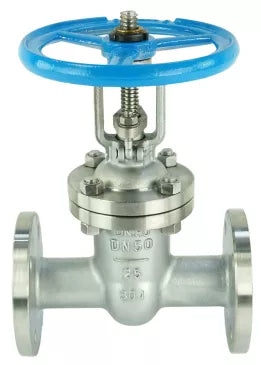 Wedge gate valves 30нж41нж Elephant GVWR3131M-2W-F-S flanged, body - stainless steel 304, wedge material - stainless steel 304, seal - metal, with GAIR steering wheel