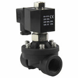 Two way normally open Semi-direct acting electric solenoid valve Elephant DW-51-NO NBR G 110/220V, body material - Nylon 66, seal - NBR