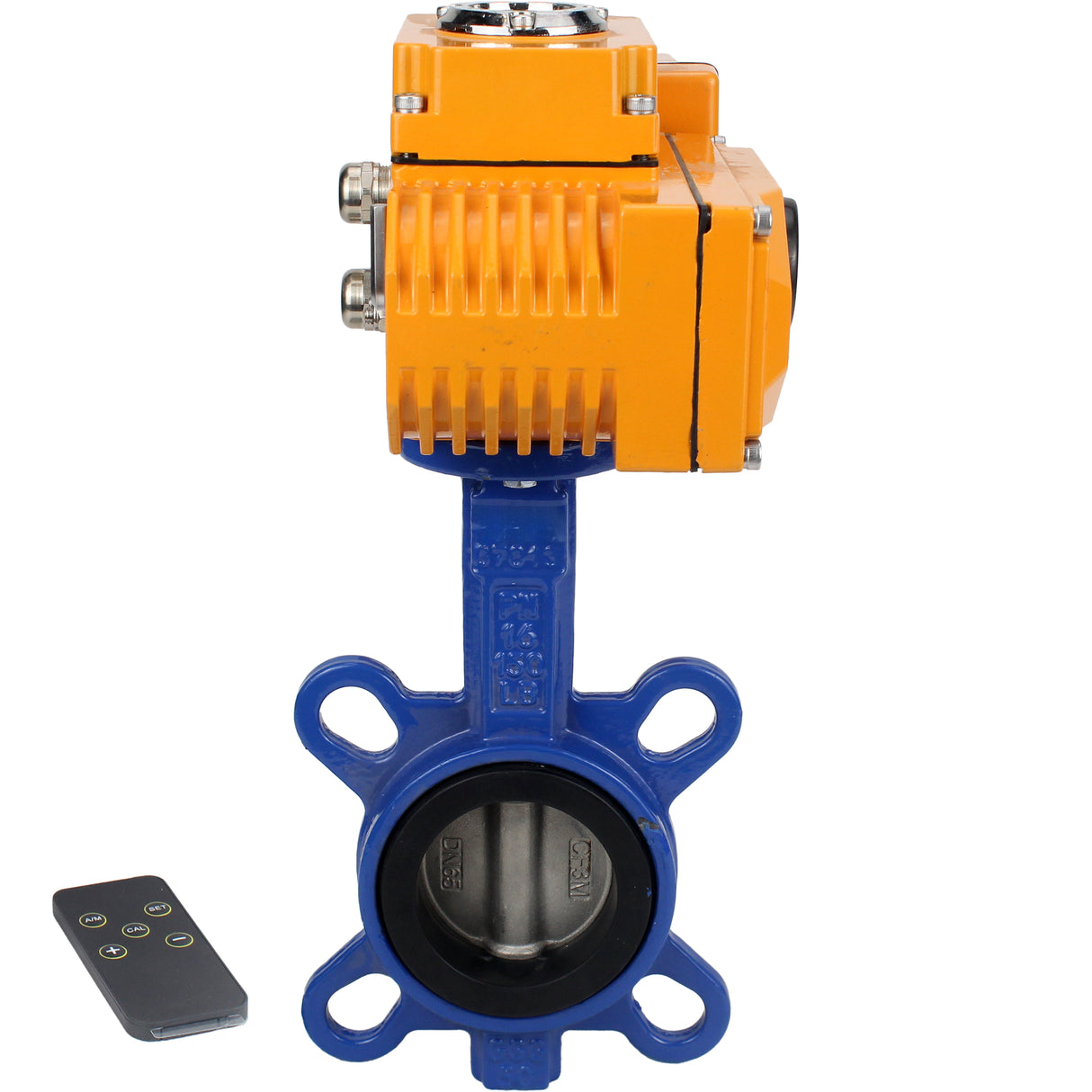 Water Butterfly Valve Elephant ggg50-316l-epdm-elephant-110/220-0-10, body material - cast iron GGG50, disk material - stainless steel AISI 316L, seal - EPDM, electric actuator operated