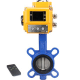 Water Butterfly Valve Elephant ggg50-316l-epdm-elephant-110/220-0-10, body material - cast iron GGG50, disk material - stainless steel AISI 316L, seal - EPDM, electric actuator operated