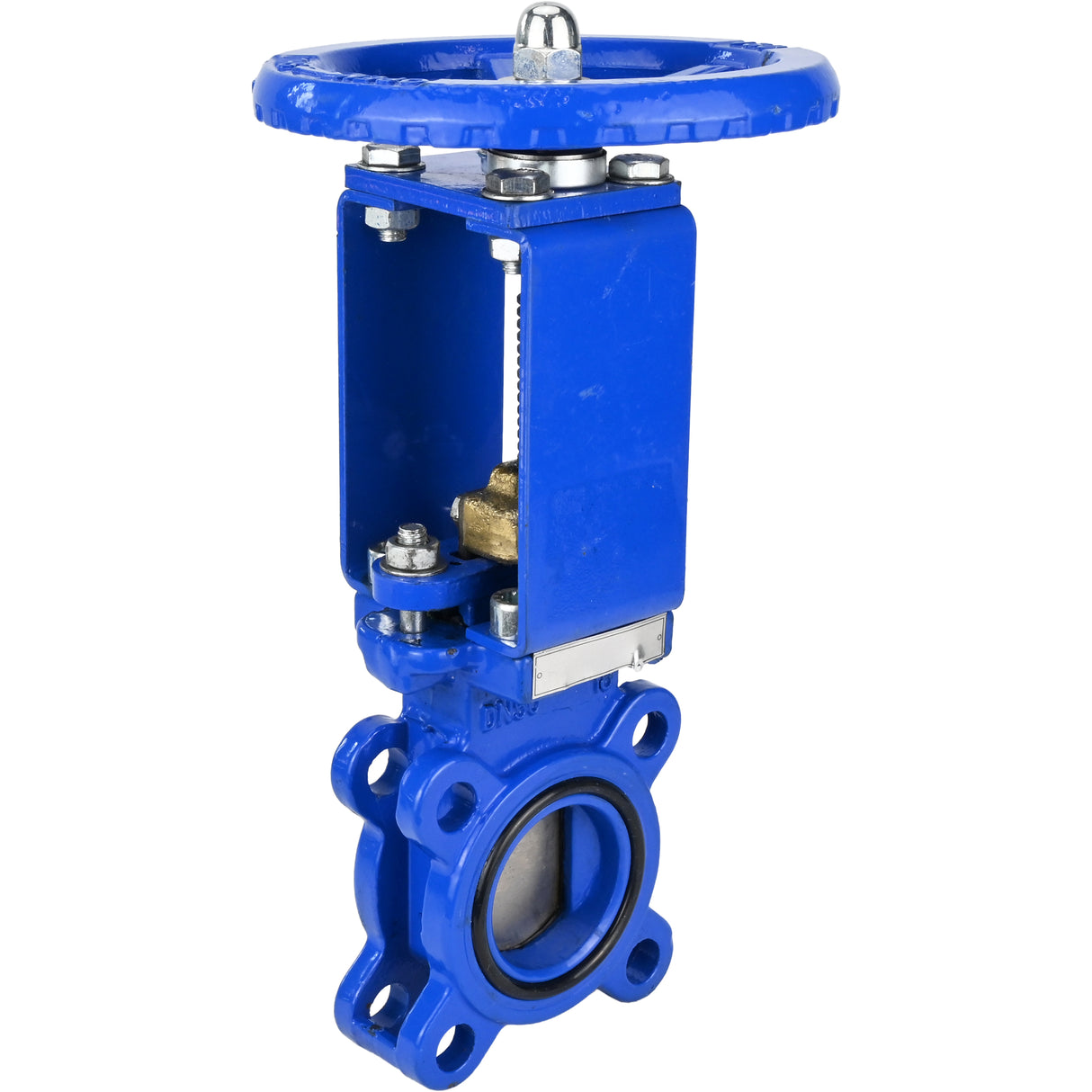Knife gate valve Elephant GVKN1331E-2W-Fb-S, body material - cast iron GGG40, knife material - stainless steel AISI 304, seal - EPDM, handwheel