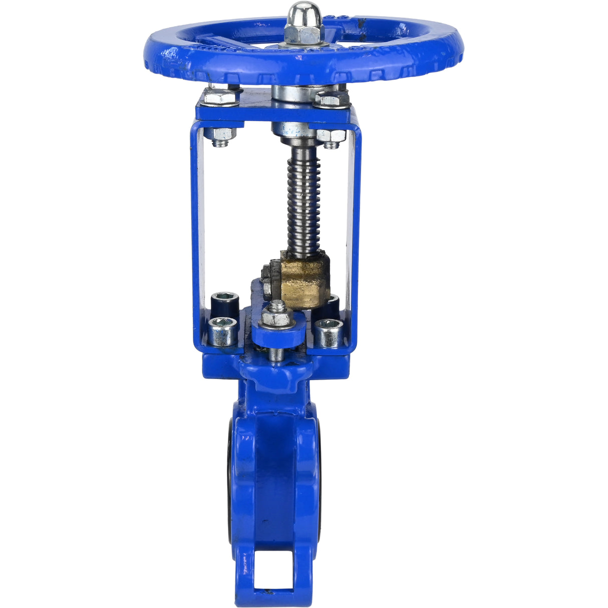 Knife gate valve Elephant GVKN1331E-2W-Fb-S, body material - cast iron GGG40, knife material - stainless steel AISI 304, seal - EPDM, handwheel