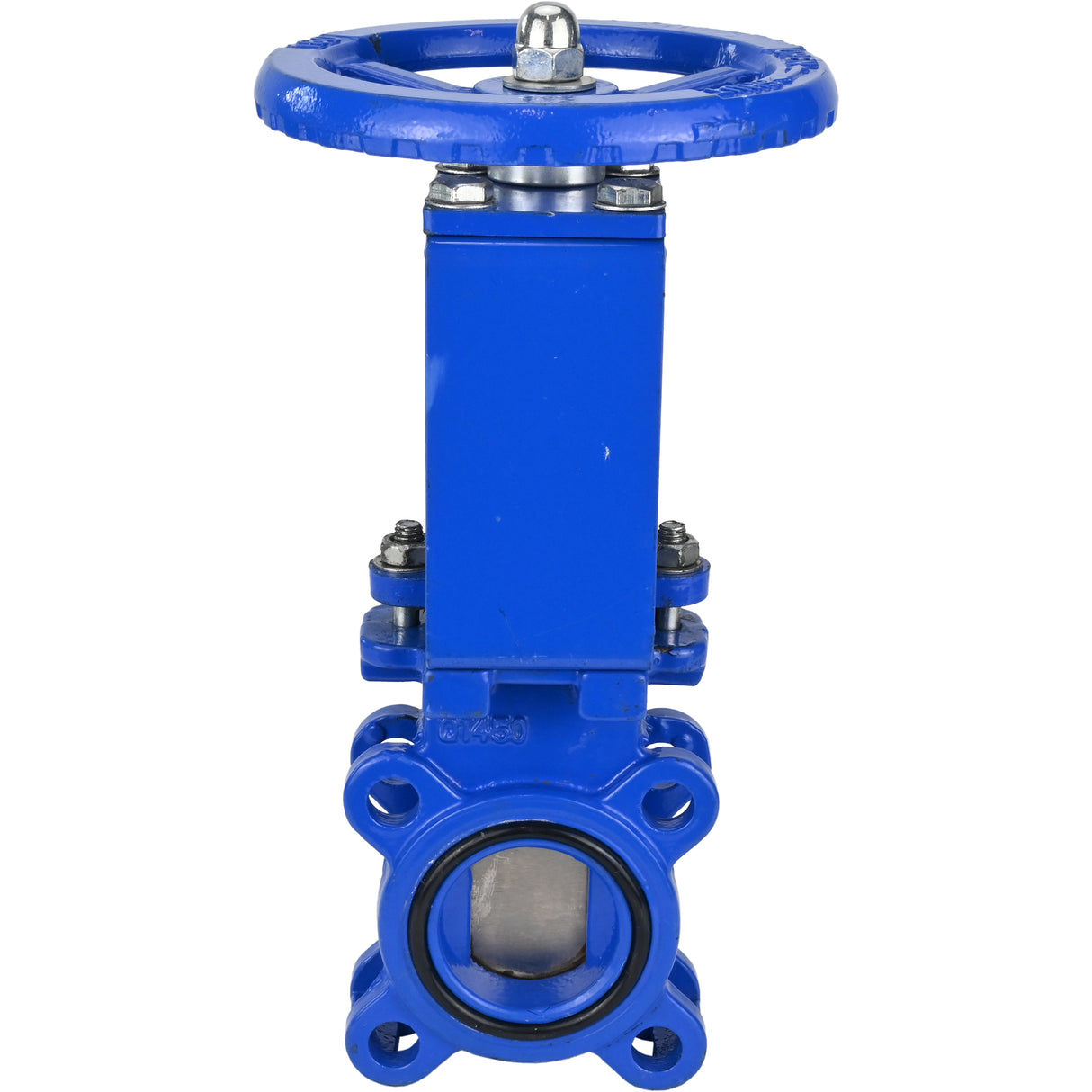Knife gate valve Elephant GVKN1331E-2W-Fb-S, body material - cast iron GGG40, knife material - stainless steel AISI 304, seal - EPDM, handwheel