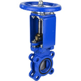 Knife gate valve Elephant GVKN1331E-2W-Fb-S, body material - cast iron GGG40, knife material - stainless steel AISI 304, seal - EPDM, handwheel