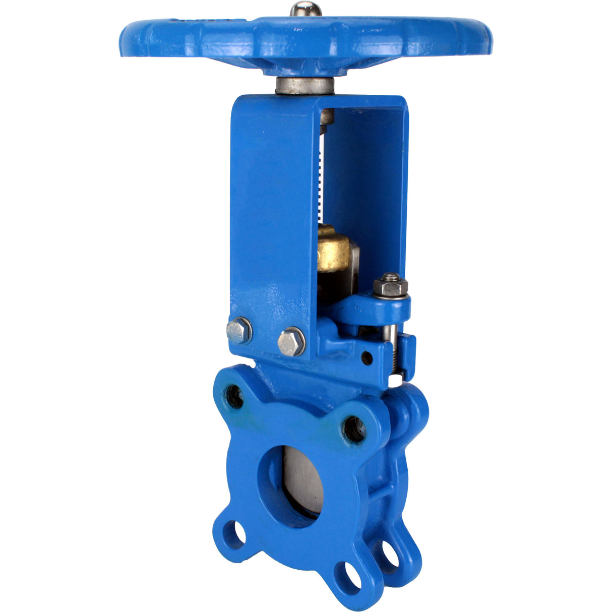 Knife gate valve Elephant GVKN1331N-2W-Fb-S, body material - cast iron GGG40, knife material - stainless steel AISI 304, seal - NBR, handwheel